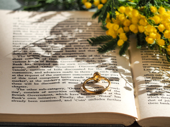 シトリンのantiqueなミル打ちリング・silver925/送料無料 4枚目の画像