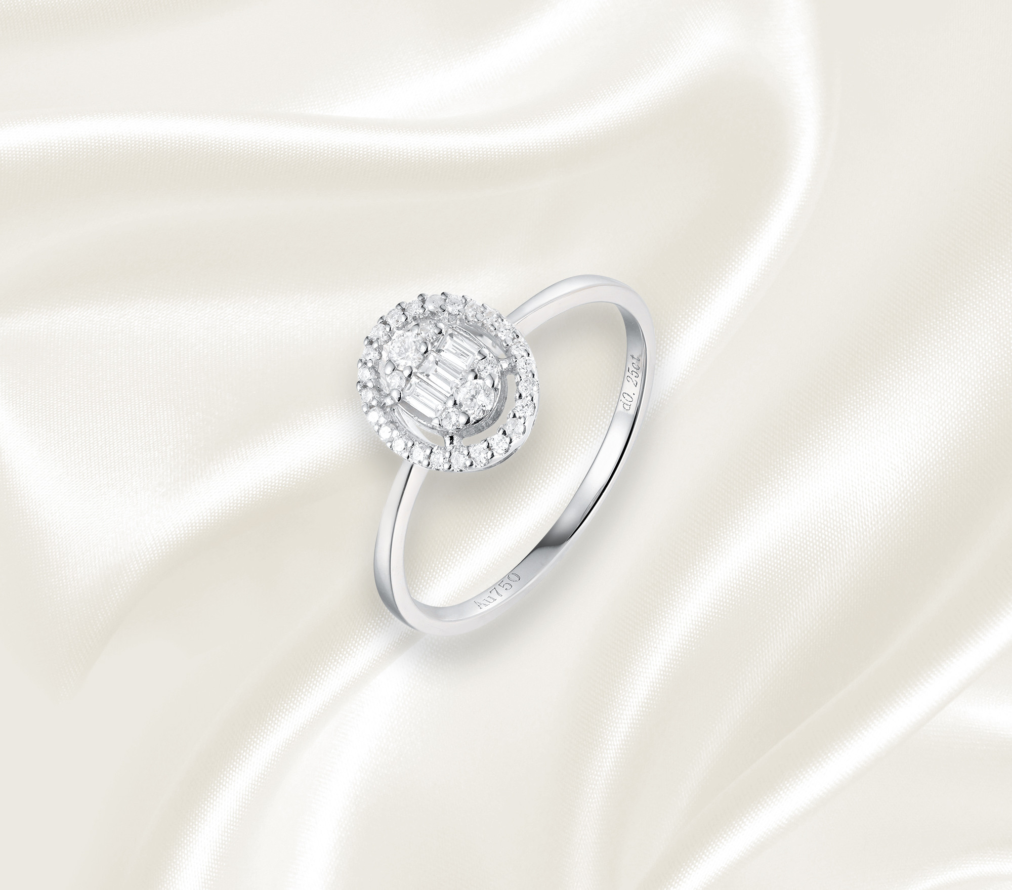 14K ゴールド ダイヤモンド レディースリング （レディース単品）