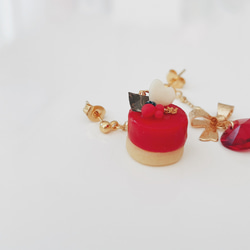 ‎petit gateauバレンタインケーキのイヤリング/ピアス⁺ 4枚目の画像