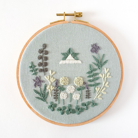 刺繍　ファブリックパネル 41fa824c92613c7ea639e7402debc1