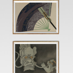 【NO.531】雲龍図日本画アートポスター☆干支水墨画和柄浮世絵お正月ユーモア個性的A5A4A3A2A1B5B4B3B2 8枚目の画像