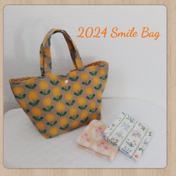  2024 Smile Bag ③たんぽぽトートバッグ &ガーゼハンカチ2枚  ( 能登半島地震 募金付き ） 1枚目の画像