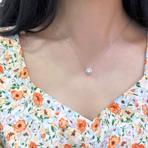 天然ダイヤモンドペンダント0.22ct k18 ネックレス・ペンダント パール  