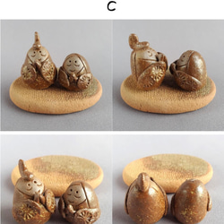 おひなさま（豆雛）（台と分離型）　【商品番号：00452_A-C】 5枚目の画像