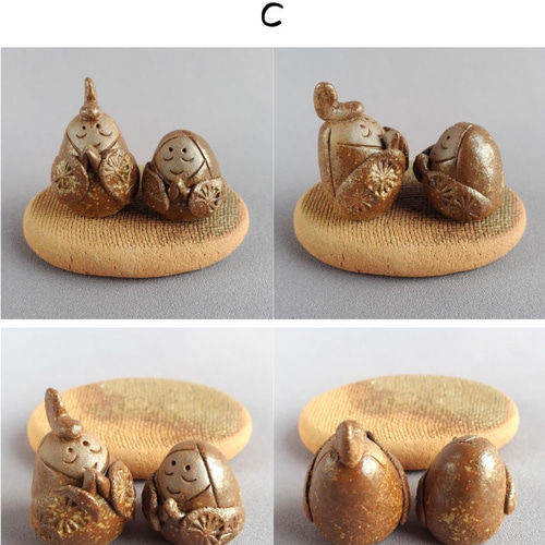 おひなさま（豆雛）（台と分離型） 【商品番号：00452_A-C】 ひな人形
