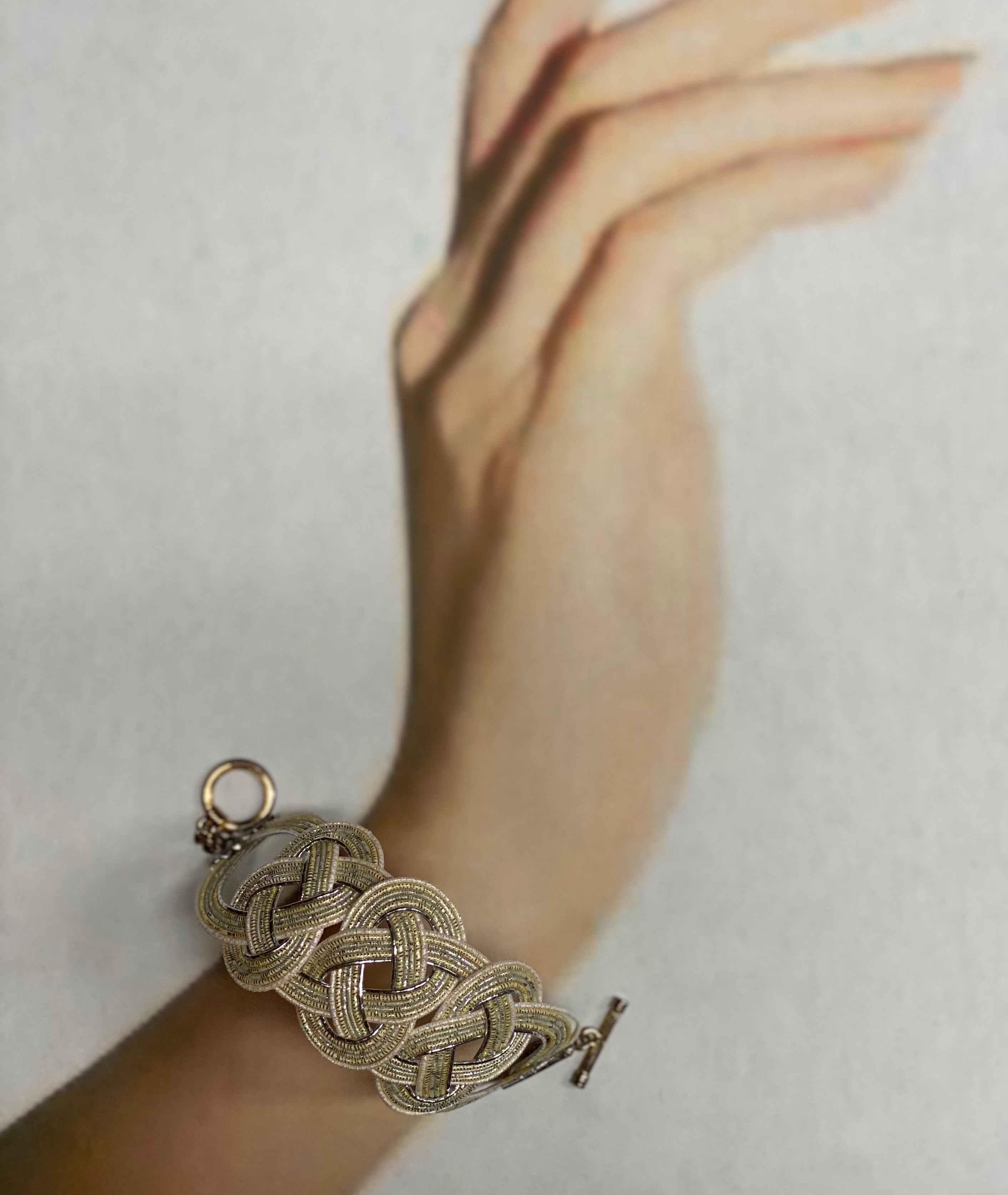 水引あわじ結びブレスレット