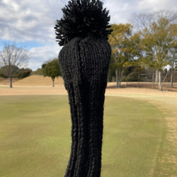 毛糸で編んだゴルフベッドカバー（ブルーアイ） 4枚目の画像
