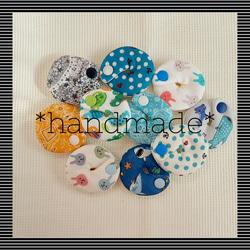 handmade* 胃ろうカバー ボタニカル Mサイズ 胃瘻 経管栄養 その他雑貨  