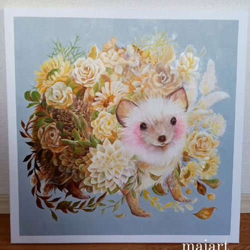 Amazon | かわいいハリネズミの水彩画 数字油絵 リアルな動物