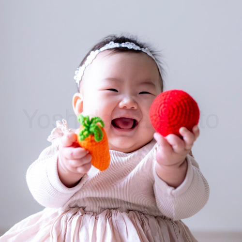 野菜のあみぐるみ＊ ぎゅぎゅっと編んだしっかりさん(o^^o