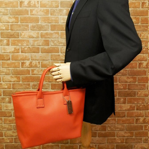 ☆XSサイズ☆カモフラ迷彩柄レザー×オレンジ裏地ミニトートバッグ!日本製ブラック 受注生産☆カモフラ迷彩裏地カスタム☆鮮やかなオレンジレザーの