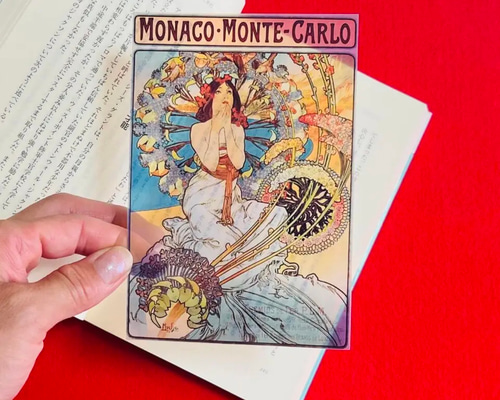 ミュシャ MONACO MONTE CARLO アートプリント 絵 絵画 額 金 ミュシャ