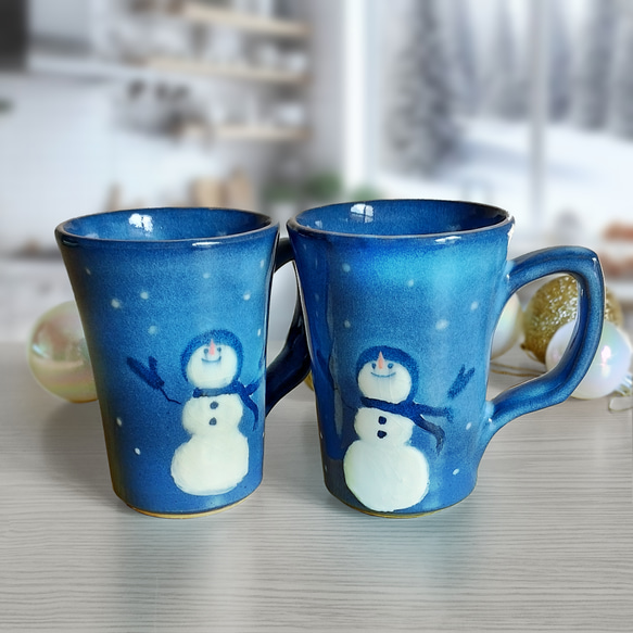サンタと雪だるまのマグカップ(各50個) サンタと雪だるまのマグカップ(各50個) サンタと雪だるまの