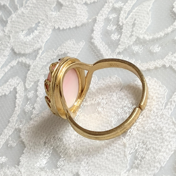 母性の愛に満ちたシェル・・・クィーンコンクシェル ring（ゴールドカラーリング） 8枚目の画像