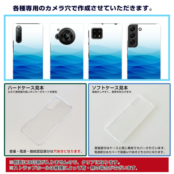 スマホケース Xperia AQUOS Galaxy iPhone 多機種対応 青薔薇 m-593 7枚目の画像