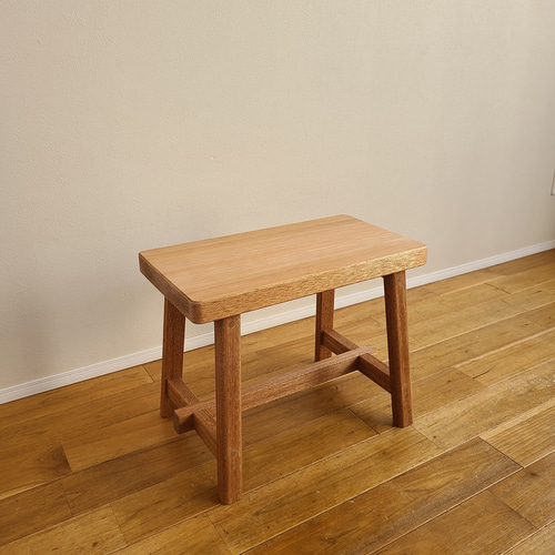 1点のみ】長方形ラワンスツール サイドテーブル ミニテーブル 作業台