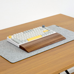 ｵｰｸ無垢材】分割タイプリストレスト オスモオイル仕上げ PCケース BE