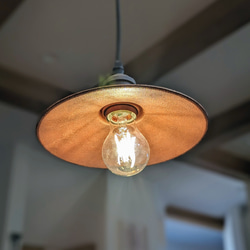 ブロンズグリーン】モルタルシェードのpendant lamp ☆受注生産