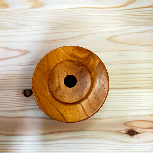 いつもの珈琲がさらに美味しく感じる欅とウォールナットの木製コーヒードリッパー/一点物/セラピストが作る木工品 #0053 3枚目の画像