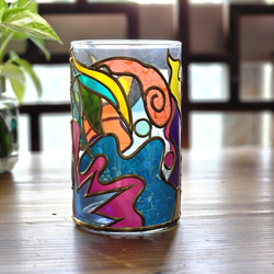 『琉球やんばる』グラスアート花瓶 3枚目の画像