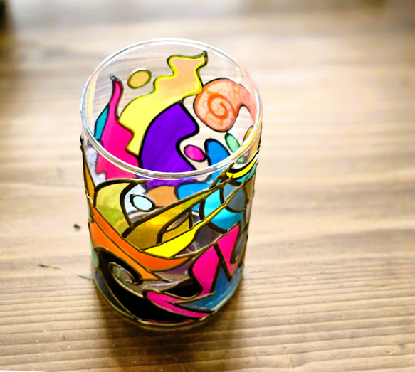 『琉球やんばる』グラスアート花瓶 9枚目の画像
