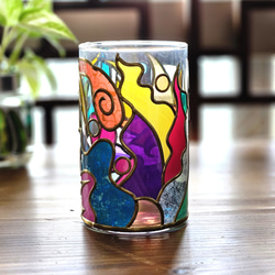 『琉球やんばる』グラスアート花瓶 4枚目の画像