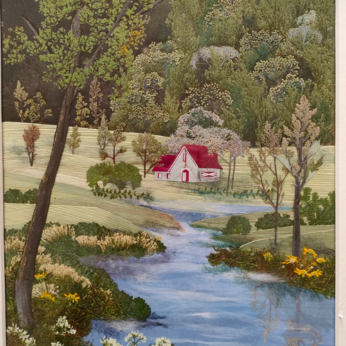 押し花で描く風景画》*押し花*風景*ご褒美*自然*プレゼント*心が
