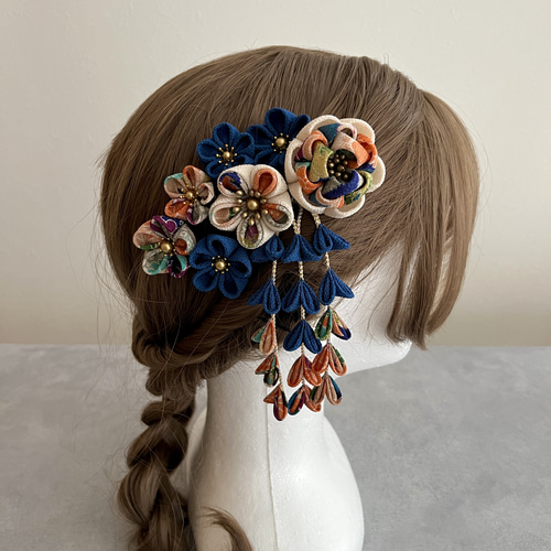 初心者さん向け！つまみ細工製作キット【七五三や成人式に】レトロ