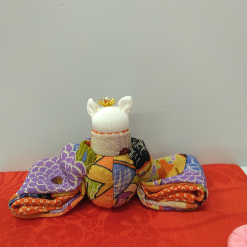 縮緬細工 猫の雛人形 ひな人形・雛飾り haru2976 通販 17092464