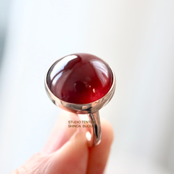 K10[ザクロワインのgarnet ]ring 1枚目の画像