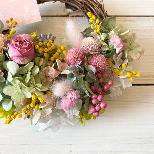 ラナンキュラスのピンクハーフリース