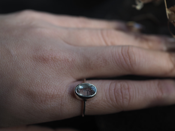 dendritic quartz silver ring (harumachi) 8枚目の画像