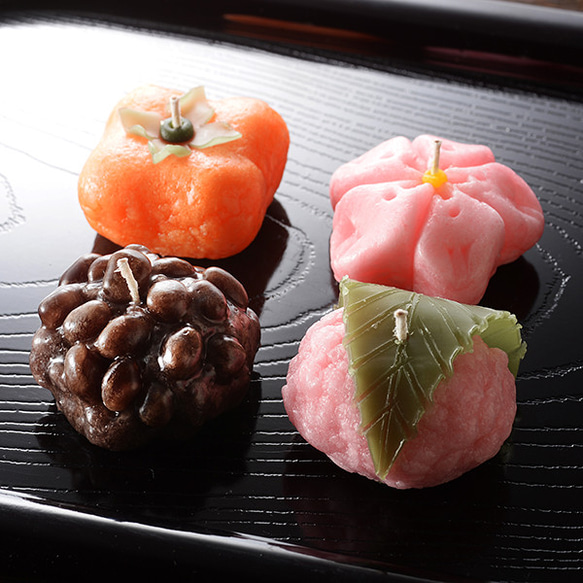 和菓子キャンドル「雅」貼箱入り 6枚目の画像