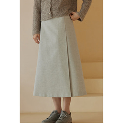 スリット付きスカート　ウール混紡スカート　しわになりにくい通勤スカート　S-XL#471 11枚目の画像