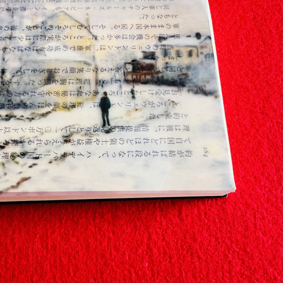 透明栞　モネ【雪のアルジャントゥイユ】名画　プチギフトに 4枚目の画像