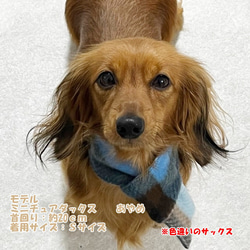 【NEW】 マフラー チェック柄 【ブラウン】 犬 猫 ドッグウェア Dog 暖か 冬 6枚目の画像