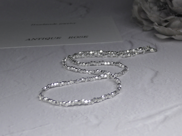 ❮再販×17❯ No. 24 カレンシルバー★ ネックレス (チョーカー・ショートネックレス) 4枚目の画像