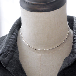 ❮再販×17❯ No. 24 カレンシルバー★ ネックレス (チョーカー・ショートネックレス) 2枚目の画像