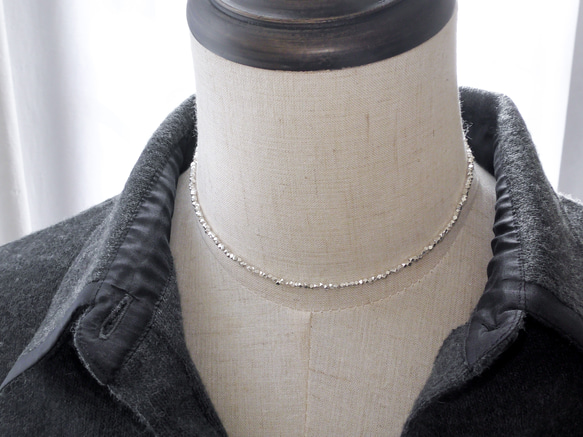 ❮再販×17❯ No. 24 カレンシルバー★ ネックレス (チョーカー・ショートネックレス) 2枚目の画像