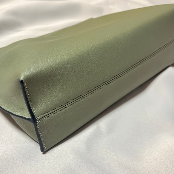 本革　巾着バッグ　ショルダーバッグ　バッグ 9枚目の画像
