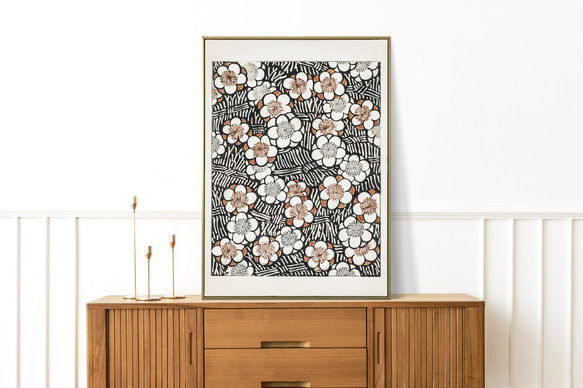 【最終価格】押し花アート額【タテ54cm×ヨコ45cm】 和風モダン 最終価格】押し花アート額【タテ54cm×ヨコ45cm】 和風モダン