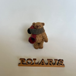 手のひらサイズのテディベア（ローズピンク） ぬいぐるみ POLARIS BEAR