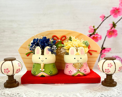 しょりん❣️お雛まつりアレンジ❣️ ひな祭り 飾り 人形 花アレンジ 花 雛祭り 雛人形 由来 お雛祭り