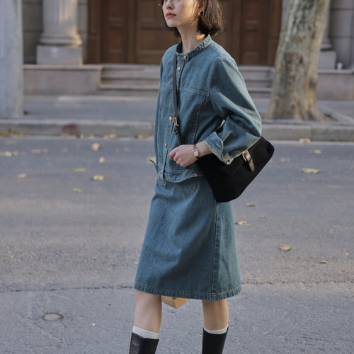 ゆるっと着れるデニムジャケット！スカート セットアップ スプリング