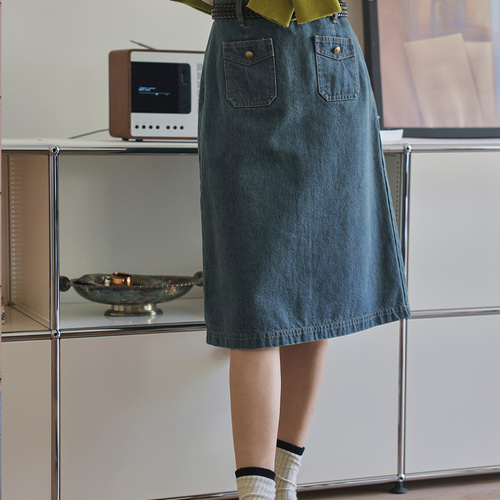 ゆるっと着れるデニムジャケット！スカート セットアップ スプリング