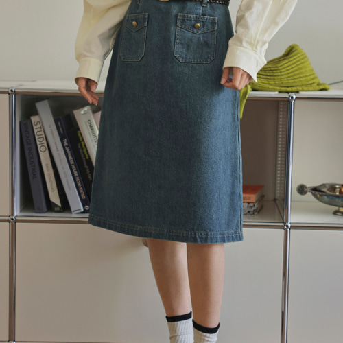 ゆるっと着れるデニムジャケット！スカート セットアップ スプリング