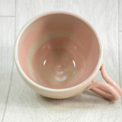 ドリッパーセット［ピンク］（ドリッパー・ドリッパースタンド・マグカップ）【陶器(練り込み)・木】 15枚目の画像