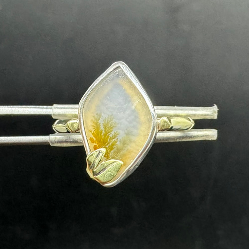 週末セール デンドリティックアゲート シルバーリング サイズ13号 週末セール デンドリティックアゲート シルバーリング サイズ13号