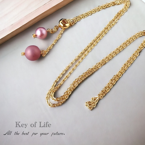 Key of Life▶︎簡単かぶるだけ♪【マットピンクパール
