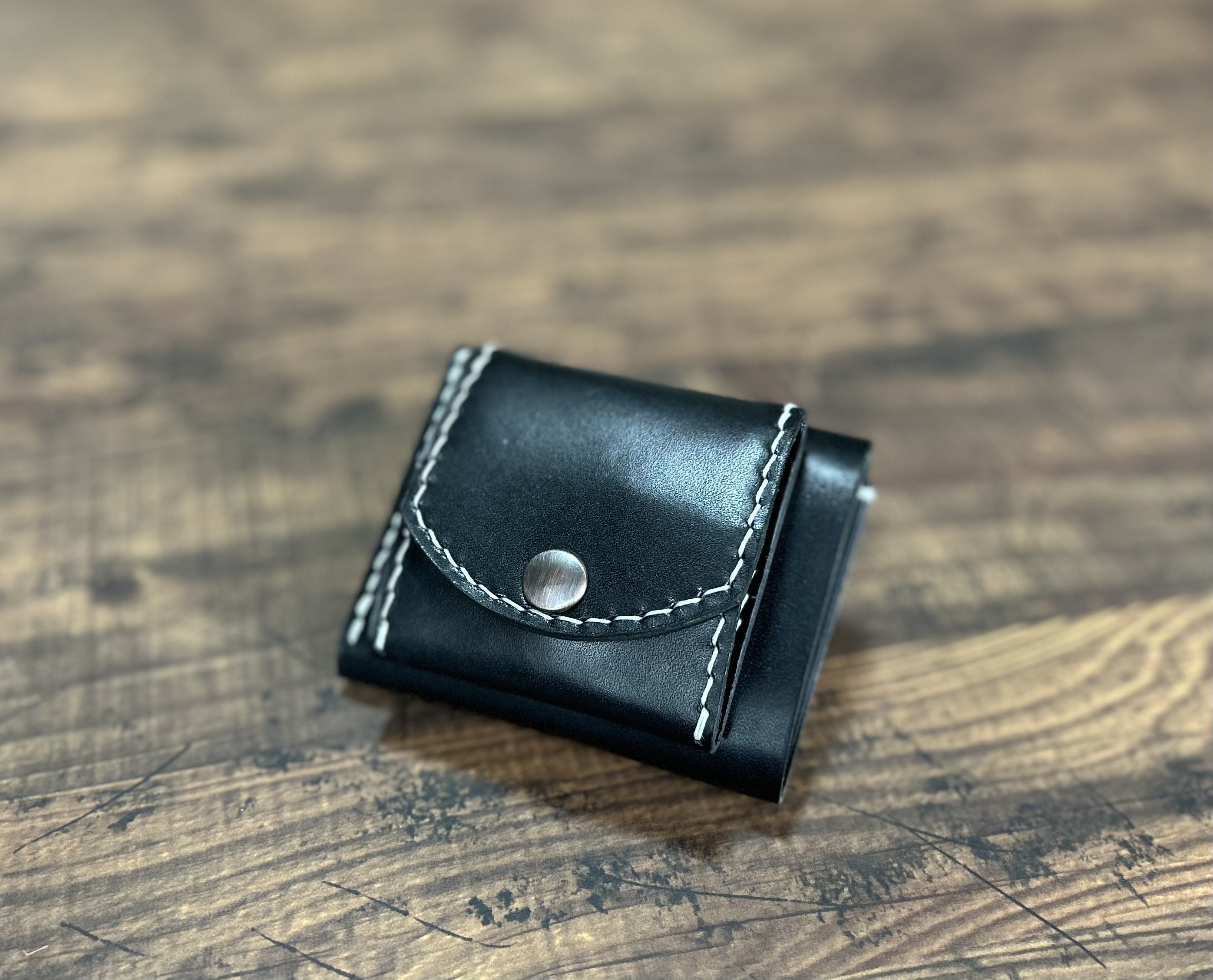 コンパクト財布 かなり小さめ ミニ財布　レザー財布　本革  ナチュラル